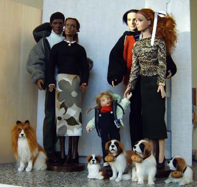 Esmé und Co mit Hunden